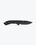 Mini Narrows™ Black Titanium Tactical Knife - Back View Opened | Benchmade Knife Co.
