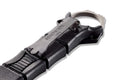 SOCP® Rescue Tool Gray close-up view of finger loop and O2 wrench | Benchmade Knife Co.