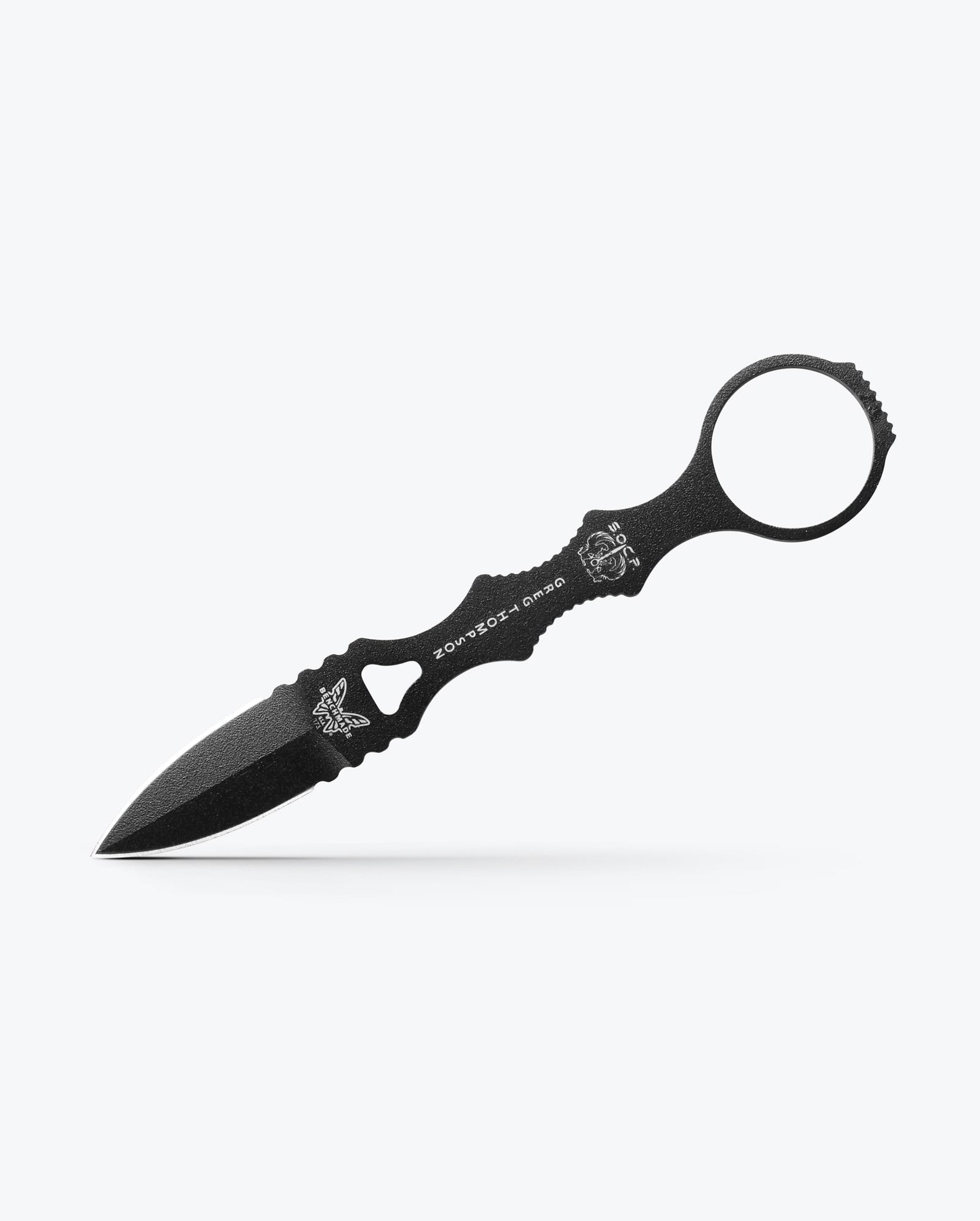 Black Mini SOCP® Dagger - Angled Side Profile | Benchmade Knife Co.