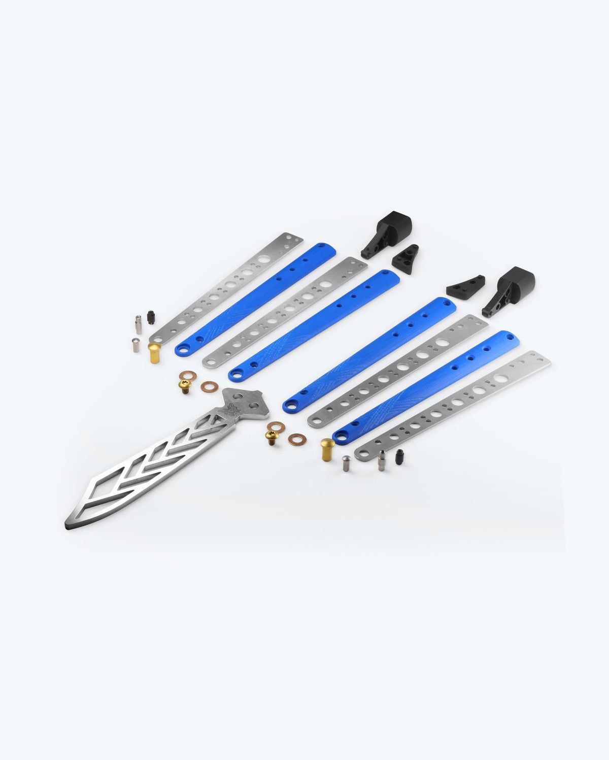 Blue G10 Necron™ Trainer - Exploded Parts Assembly View | Benchmade Knife Co.