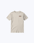 Cream Benchmade Knife Co Tee - Front View Flat Lay | Benchmade Knife Co.