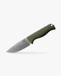 Benchmade Steep Country Dark Olive Santoprene Drop-point - Angled Profile | Benchmade Knife Co.