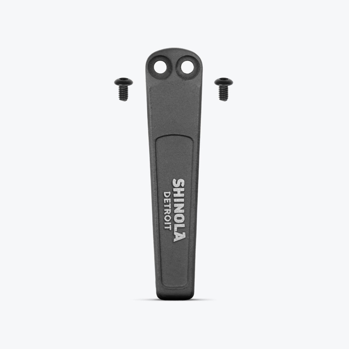Black DLC Titanium Pocket Clip with Screws for 765 Model - Front View | Benchmade Knife Co.