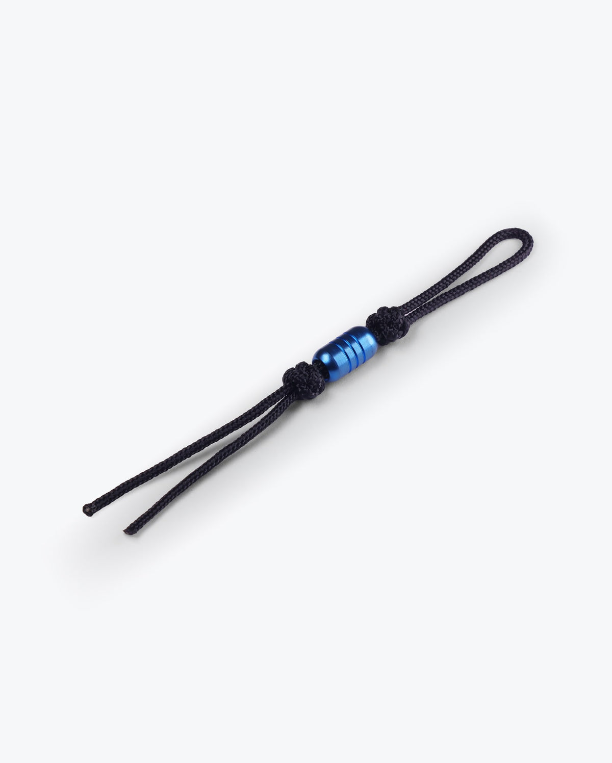 Sapphire Blue PVD Lanyard - Full Length Flat Lay with SS Bead | Benchmade Knife Co.