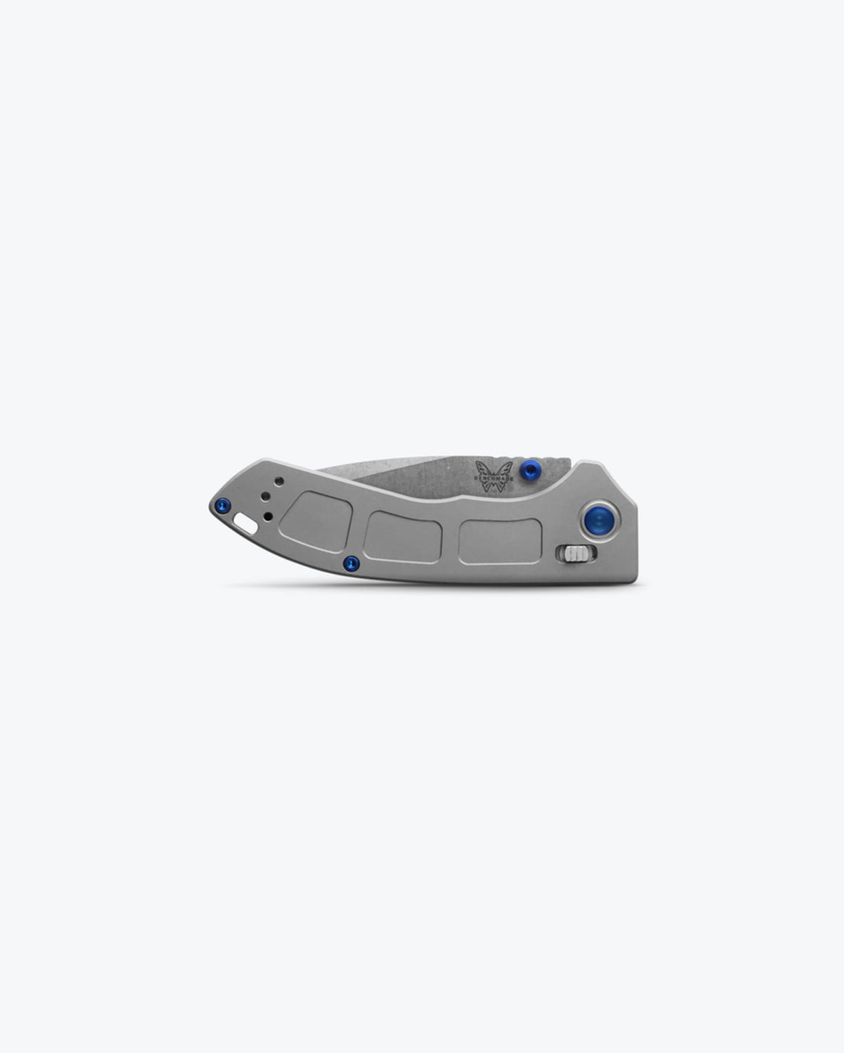Gray Titanium Mini Narrows™ Knife Front View Closed | Benchmade Knife Co.