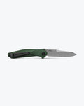 Benchmade 9400 Auto Osborne Green Aluminum - Back Open Side View | Benchmade Knife Co.