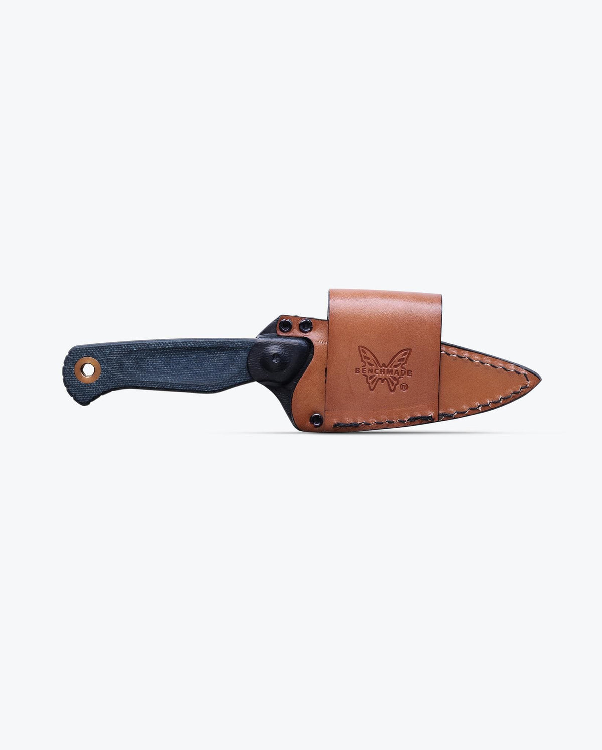 Benchmade Dacian™ Blue Denim Micarta in Brown Leather Sheath | Benchmade Knife Co.