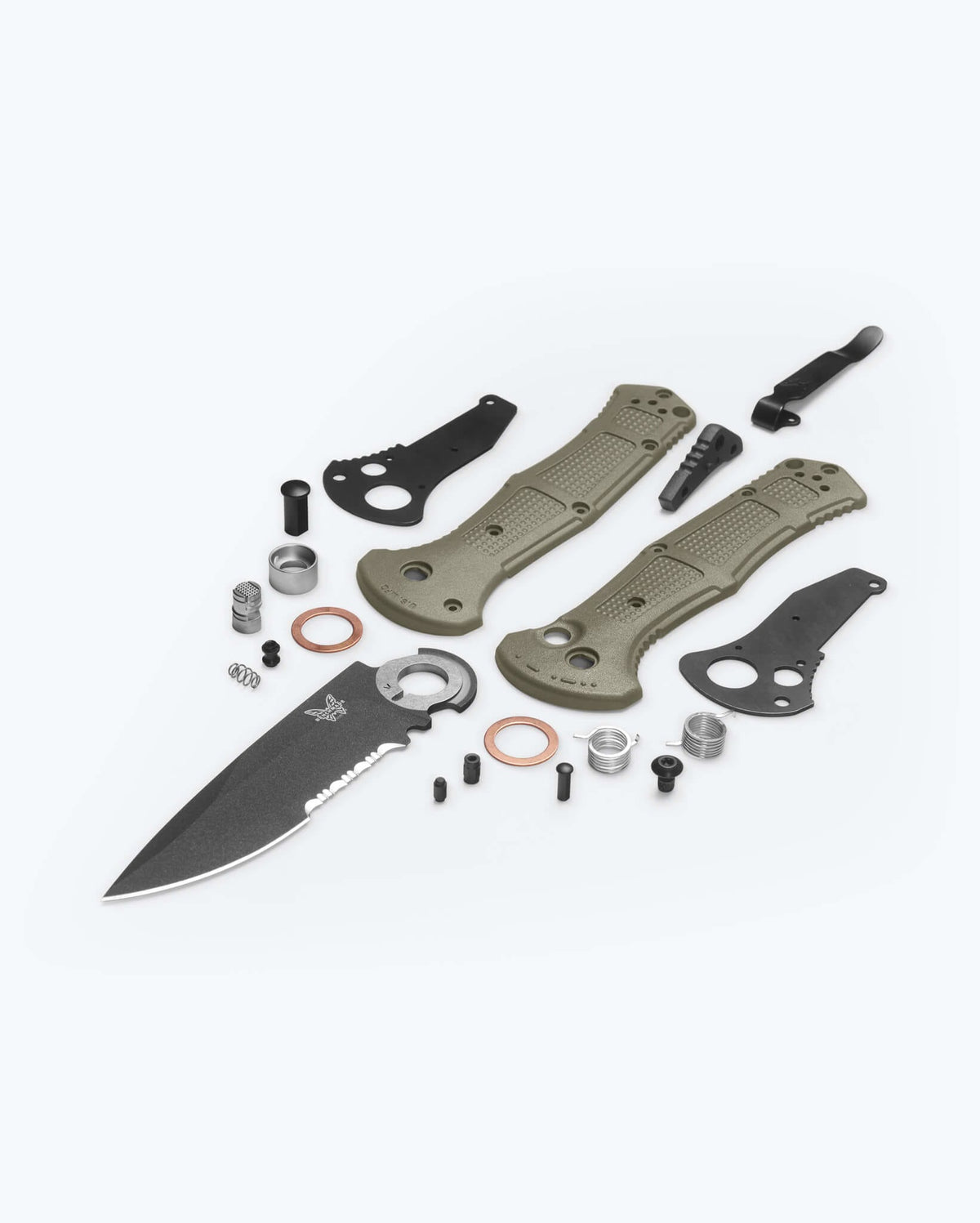 Eighth product image showing an exploded view of the knife