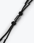 Black Paracord Knife Lanyard with Stainless Steel Bead - Close-up Detail | Benchmade Knife Co.