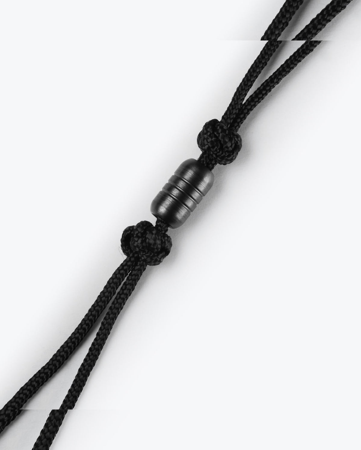 Black Paracord Knife Lanyard with Stainless Steel Bead - Close-up Detail | Benchmade Knife Co.