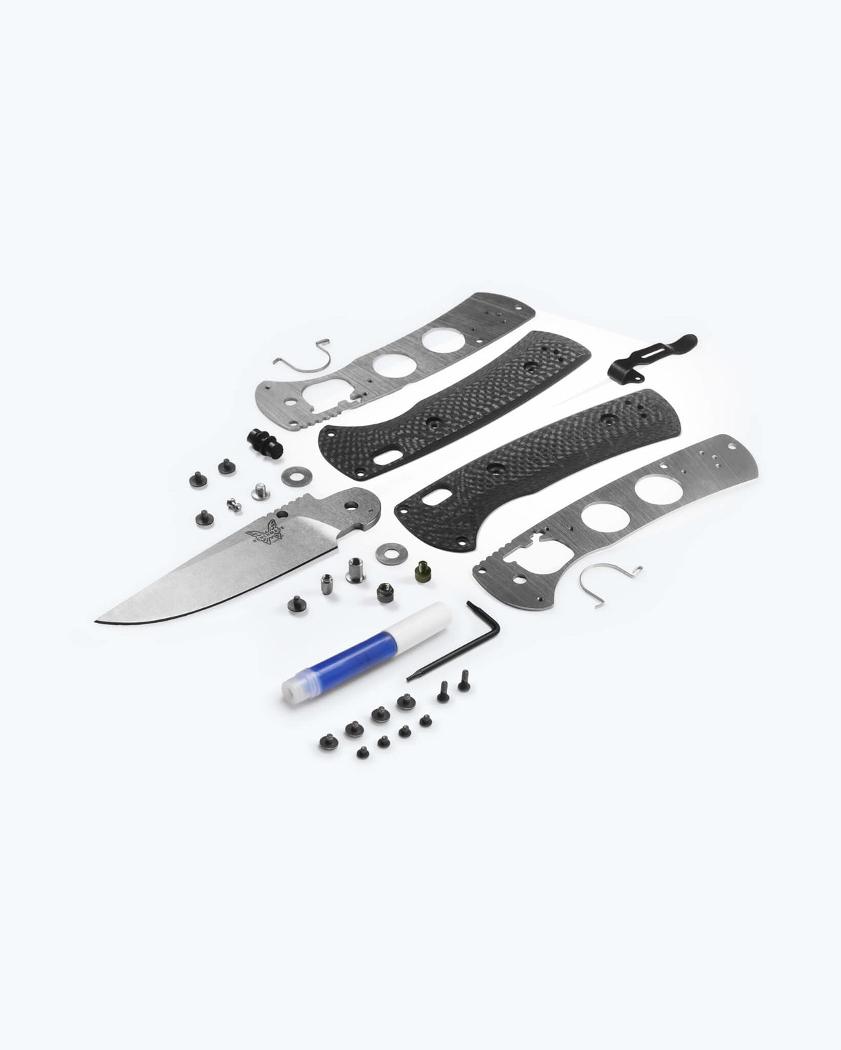 Eighth product image showing an exploded view of the knife
