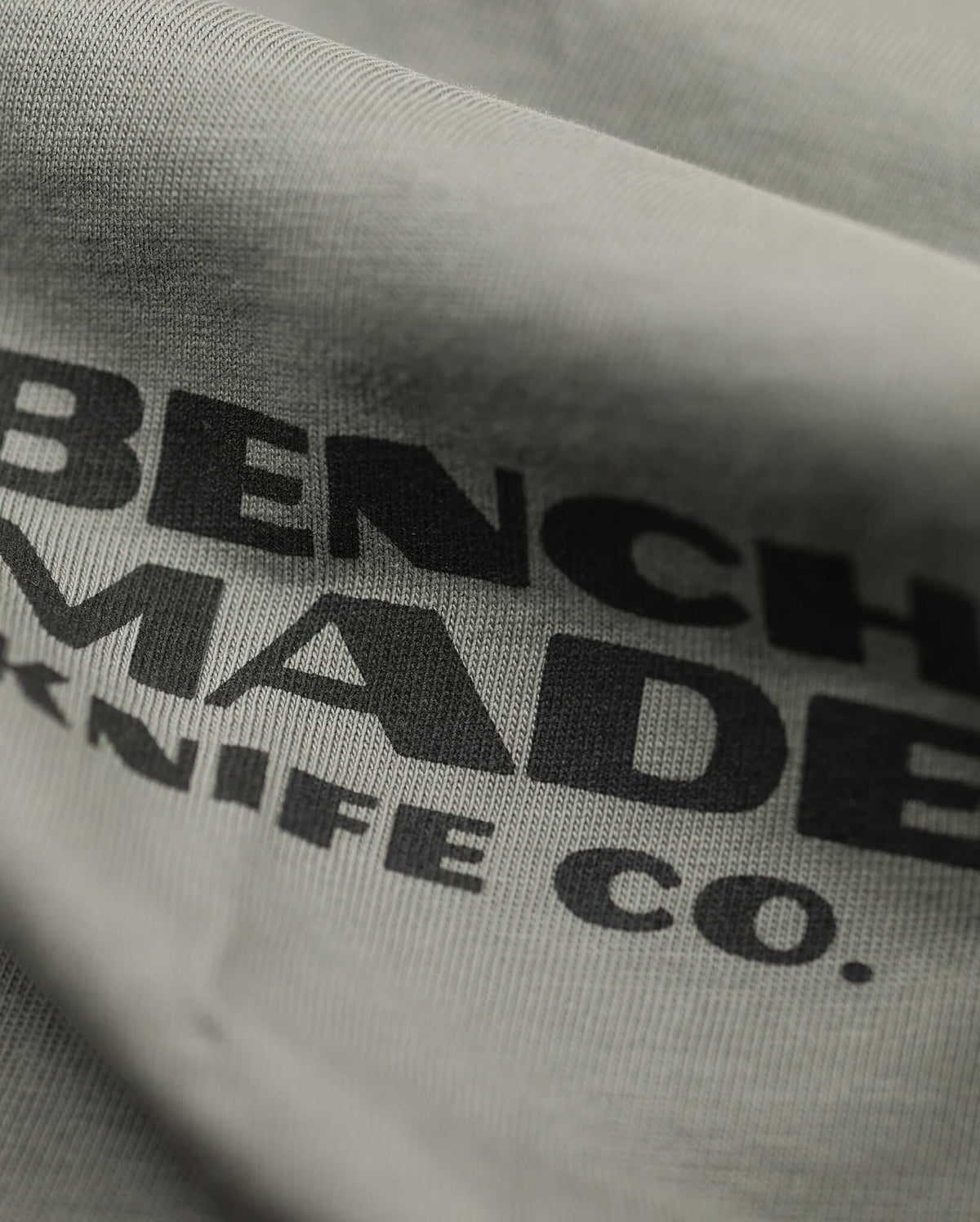 Benchmade Knife Co text print - Close-up detail view | Benchmade Knife Co.