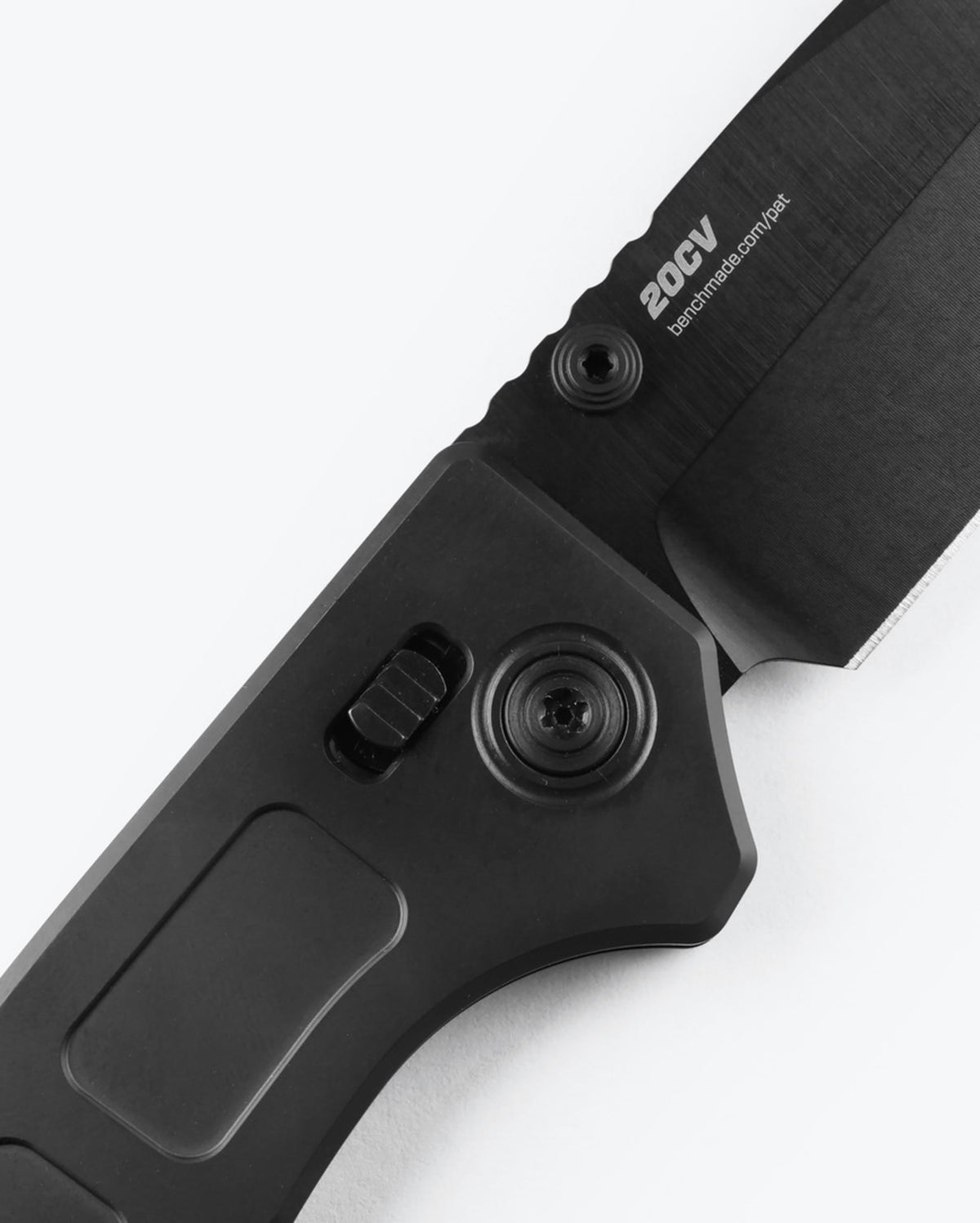 Mini Narrows™ Black Titanium AXIS Lock Detail - Close Up | Benchmade Knife Co.