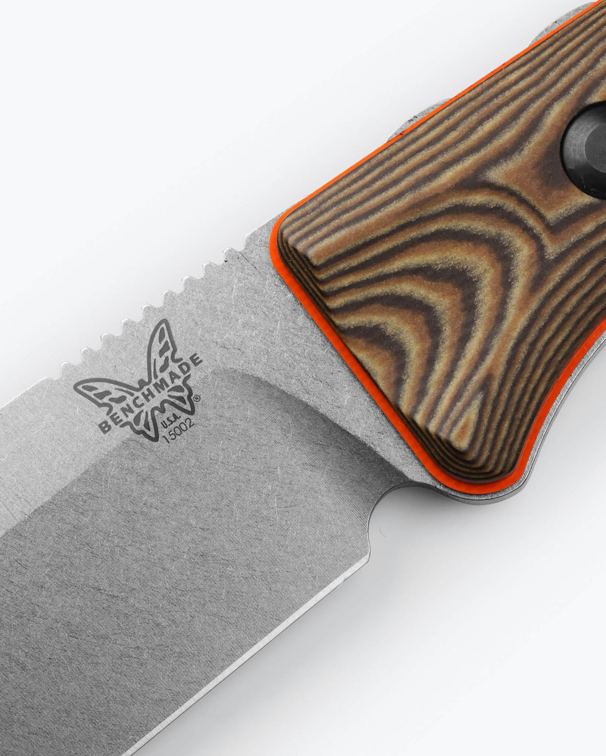 Saddle Mountain Skinner Handle Detail - Close-up G10 Richlite | Benchmade Knife Co.