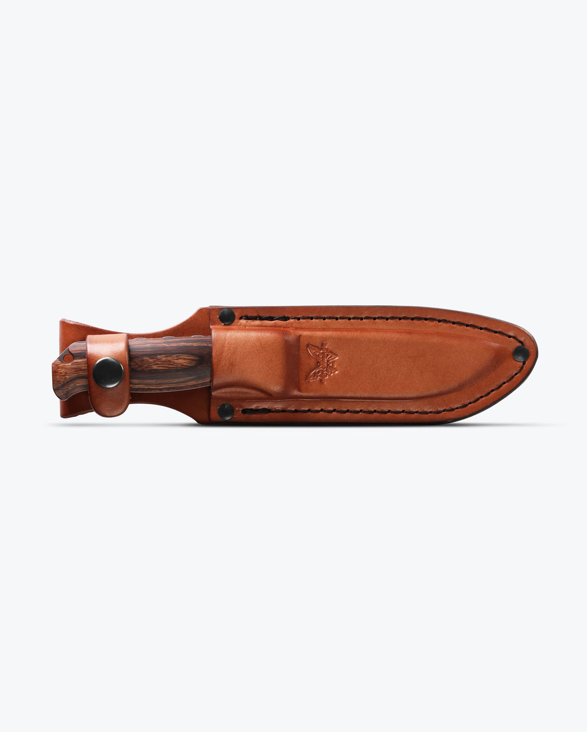 Benchmade Saddle Mountain Skinner Stabilized Wood - Brown Leather Sheath | Benchmade Knife Co.