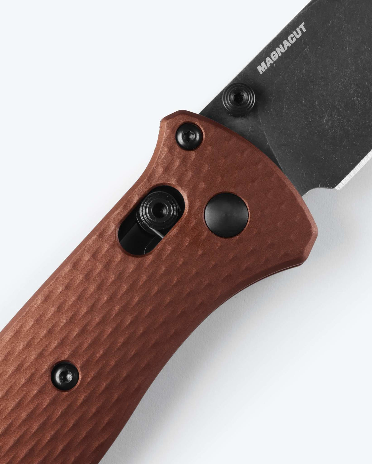 Bailout® MagnaCut Steel Detail - AXIS Lock Mechanism Close Up | Benchmade Knife Co.