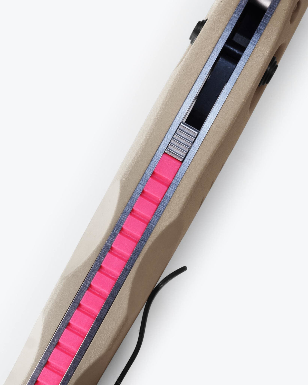 Custom Barrage® Pink Handle Spine Assisted Opening Detail | Benchmade Knife Co.