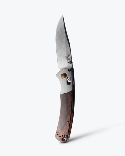 【新品未使用】 BENCHMADE ベンチメイド Crooked  15085-2 Mini Crooked River - Wood Handle Hunting Pocket