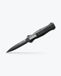Black Aluminum Infidel® Tactical Knife - Angled Open View | Benchmade Knife Co.