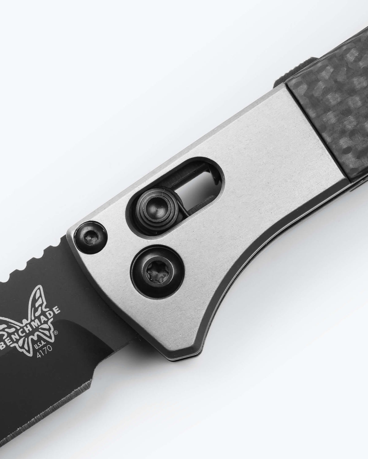 Benchmade Auto Fact Auto AXIS Lock Mechanism Detail - Close-up View | Benchmade Knife Co.