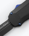 Benchmade Autocrat® G10 Handle Detail - Blue Hardware Close-Up | Benchmade Knife Co.