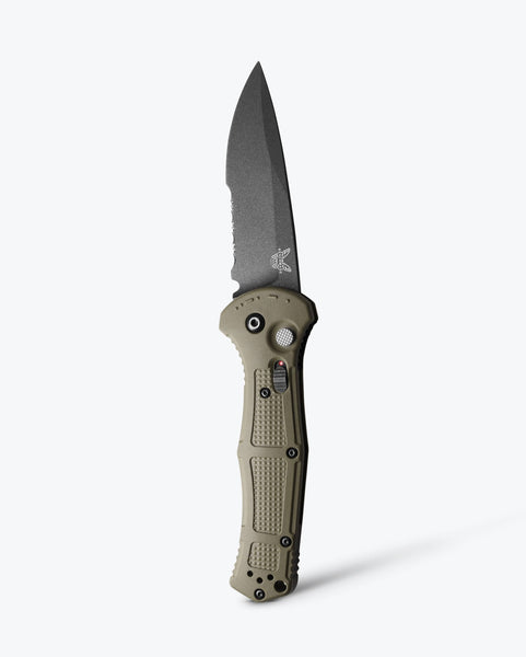 DeliciousTaylormade QUADFACE  NKT×AC Benchmade Claymore Tanto Auto Knife Black Serrated