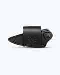 Black Leather 203 Dacian™ Sheath - Front View with Logo | Benchmade Knife Co.