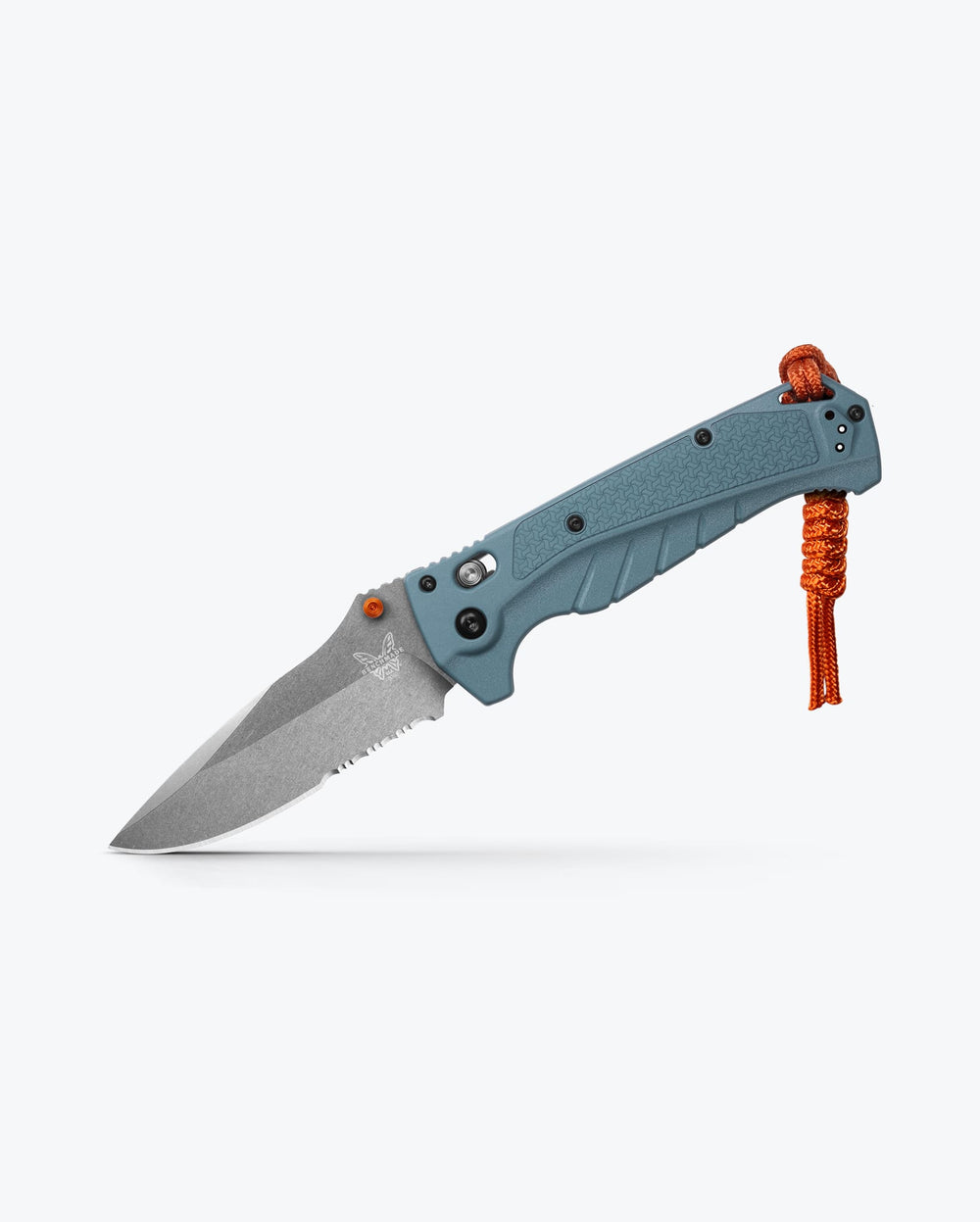 Depth Blue Adira™ Drop-Point Fishing Knife - Side Profile Open | Benchmade Knife Co.