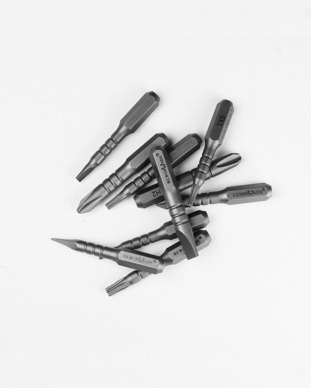 Steel Knifesmith Tool Bits - Close-up Detail of Torx and Phillips Tips | Benchmade Knife Co.