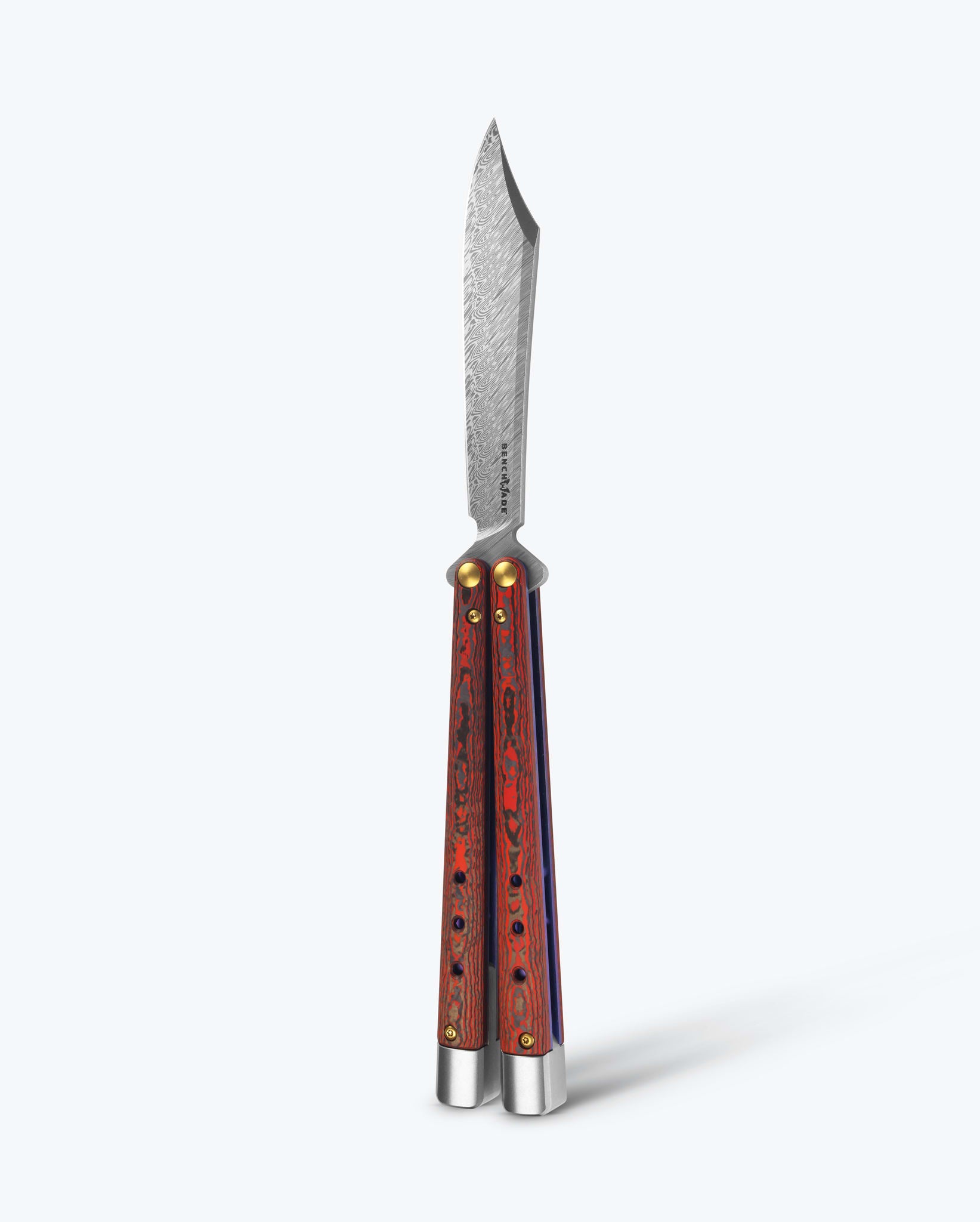 Benchmade 99-241 Necron Red Lava Flow Gold Class Balisong