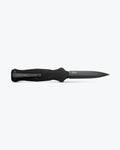 Black Aluminum Infidel® OTF Knife - Open Side Profile View | Benchmade Knife Co.