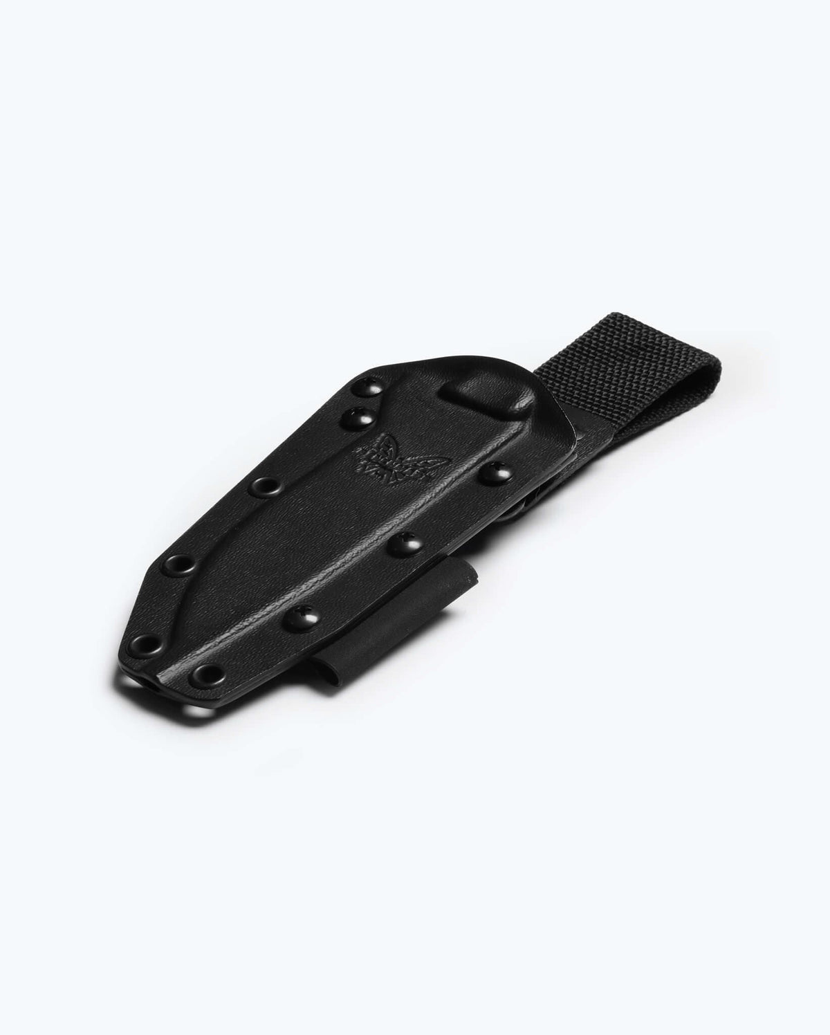 Black Boltaron Sheath | 539 Anonimus - Front View with Butterfly Logo | Benchmade Knife Co.