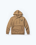 Sandstone Mallard Pullover Hoodie - Front View Flat Lay with Chest Logo | Benchmade Knife Co.