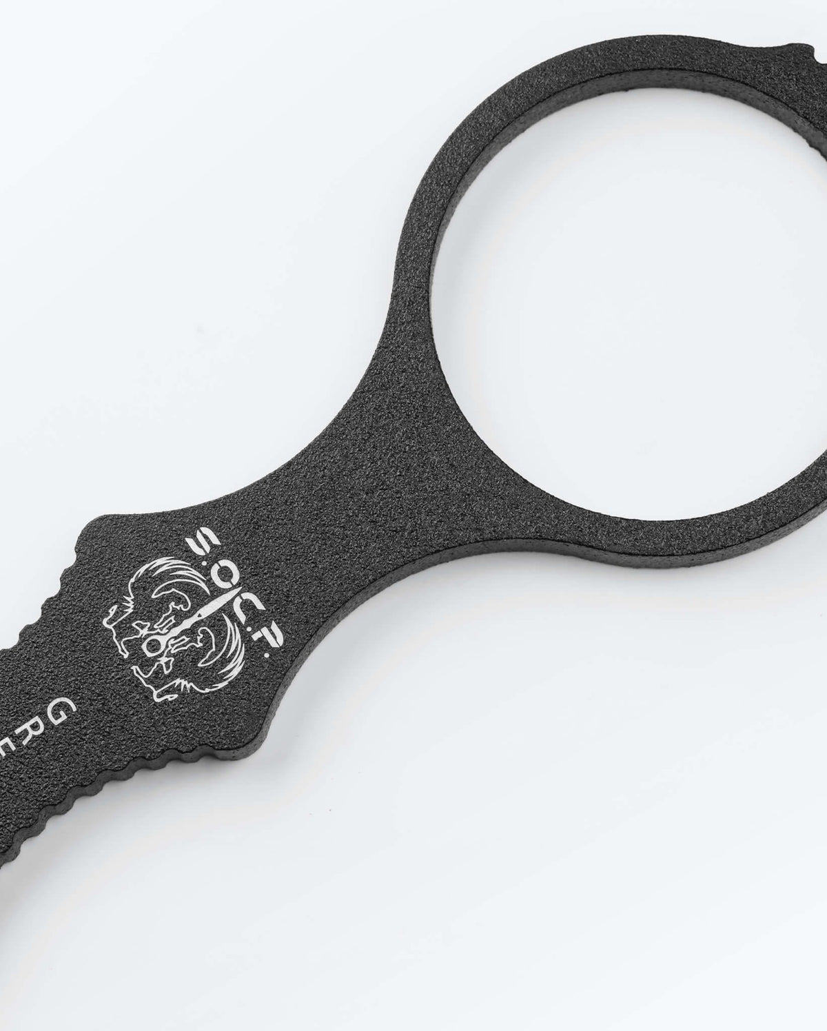 Black Mini SOCP® Dagger Ring Handle - Close-Up Detail | Benchmade Knife Co.