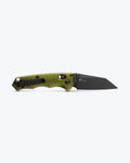 Full Immunity™ Woodland Green Aluminum Wharncliffe - Open Side Profile CPM-M4 Steel | Benchmade Knife Co.