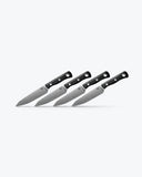 Table Knife Set | Black G10 - Four kitchen knives angled side profile | Benchmade Knife Co.