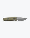 Mini Bushcrafter OD Green G10 Drop-point - Horizontal Side View | Benchmade Knife Co.