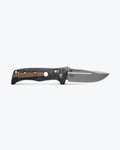 Mini Adamas® Marbled Carbon Fiber Drop-point - Open Back View | Benchmade Knife Co.