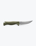 Benchmade Meatcrafter® Dark Olive Santoprene® 4" Trailing Point - Full Length Side View | Benchmade Knife Co.