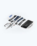 Successor™ Crater Blue Aluminum - Exploded Parts View with Sheath | Benchmade Knife Co.