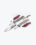 Bugout® Grey/Redstone Aluminum & Richlite - Exploded Parts Assembly View | Benchmade Knife Co.