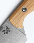 Maple Wood Handle Close-Up - Premium 154CM Steel Blade Detail | Benchmade Knife Co.