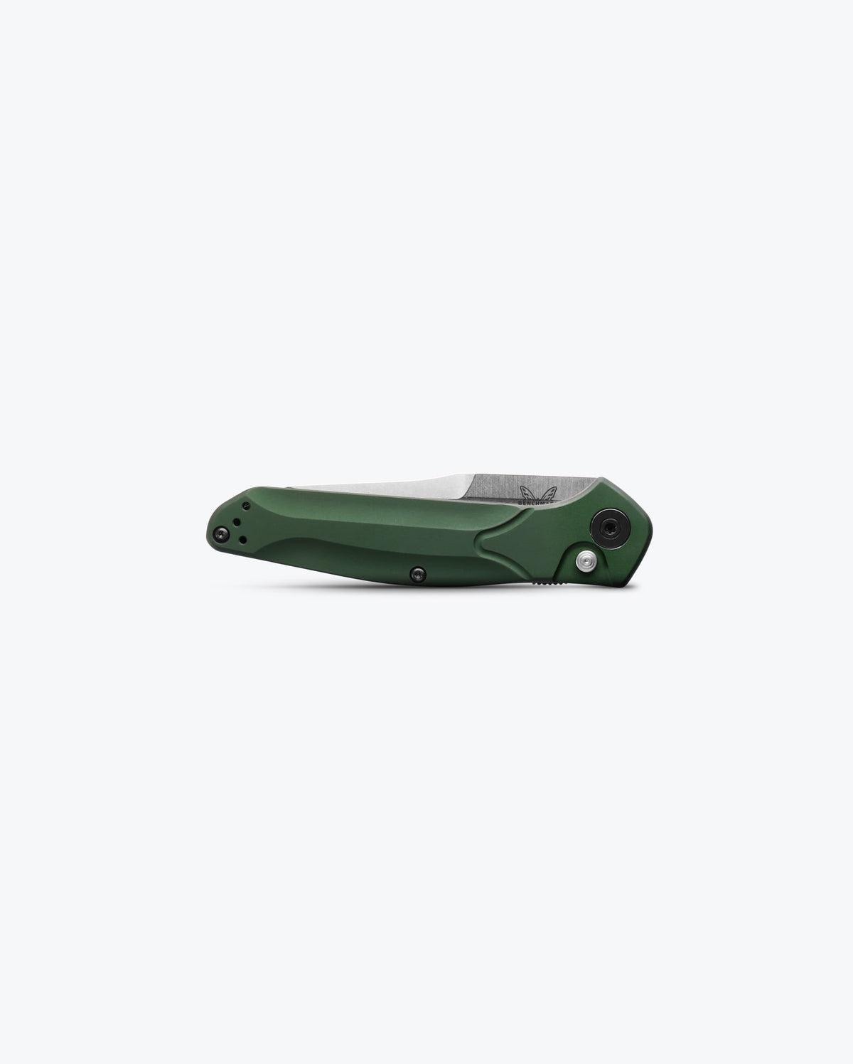 Benchmade 9400 Auto Osborne Green Aluminum - Front Closed Profile | Benchmade Knife Co.