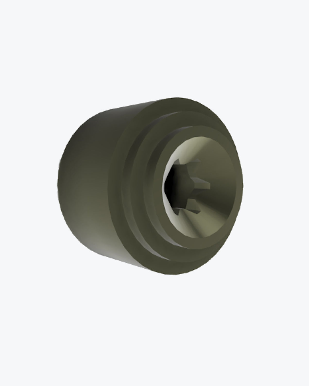 Olive Drab Aluminum Thumb Stud Replacement Kit - Angled View | Benchmade Knife Co.