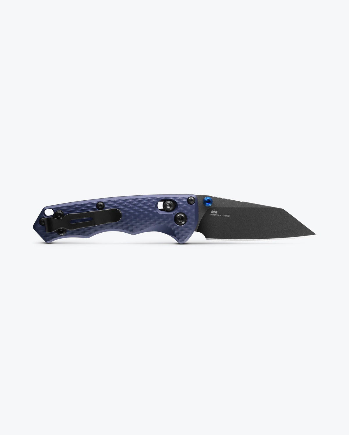 Full Immunity™ Crater Blue Aluminum Wharncliffe - Back Open Profile | Benchmade Knife Co.