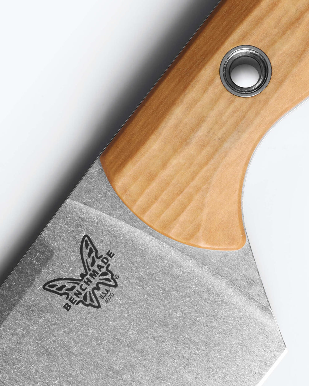 Benchmade Wildcoast Maple Richlite Handle Detail - Close-up Construction | Benchmade Knife Co.