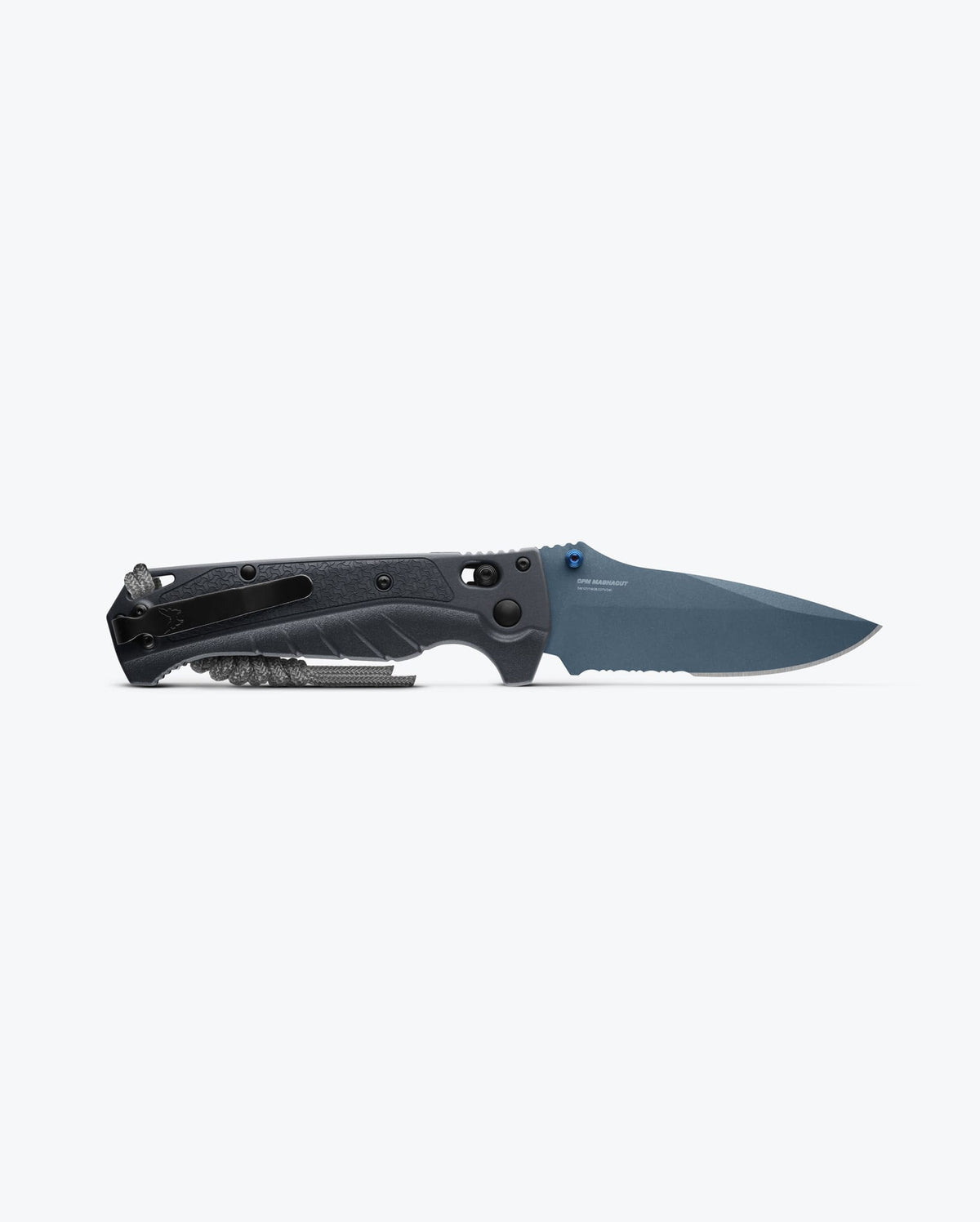 Benchmade Adira™ Tempest Gray Drop-Point - Back Profile View Open | Benchmade Knife Co.