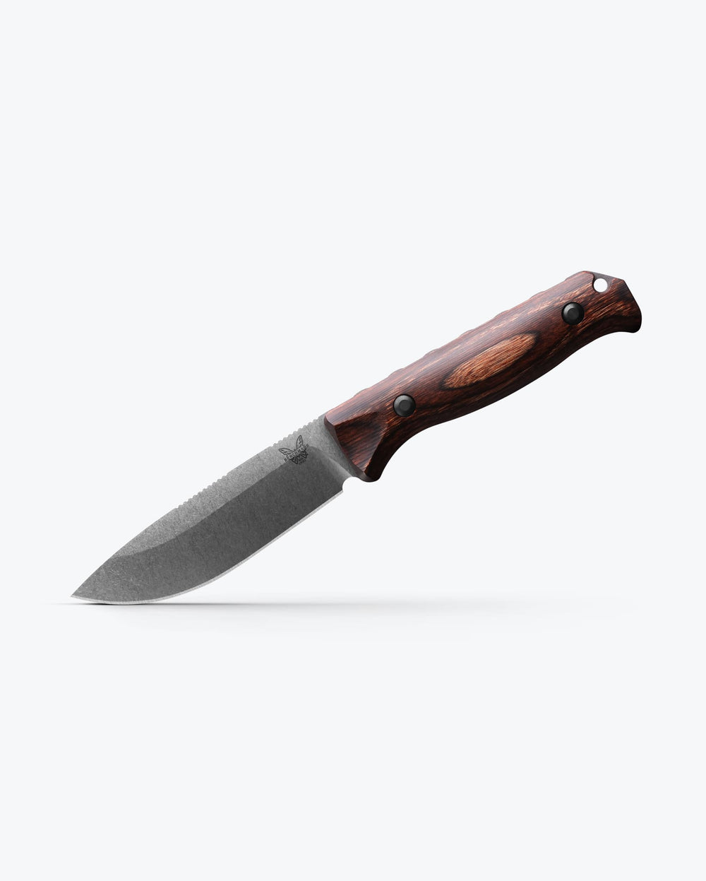 Benchmade Saddle Mountain Skinner Stabilized Wood Drop-point - Angled Profile | Benchmade Knife Co.