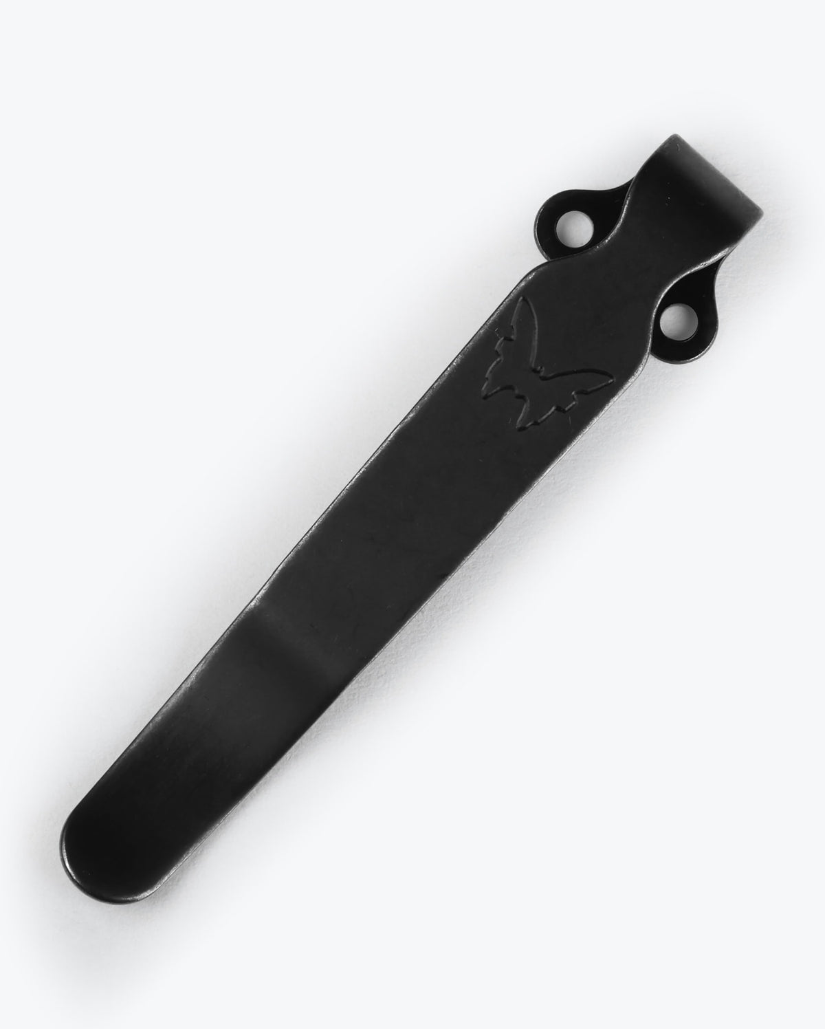 Black Oxide Deep-Carry Clip - Butterfly Logo Detail | Benchmade Knife Co.