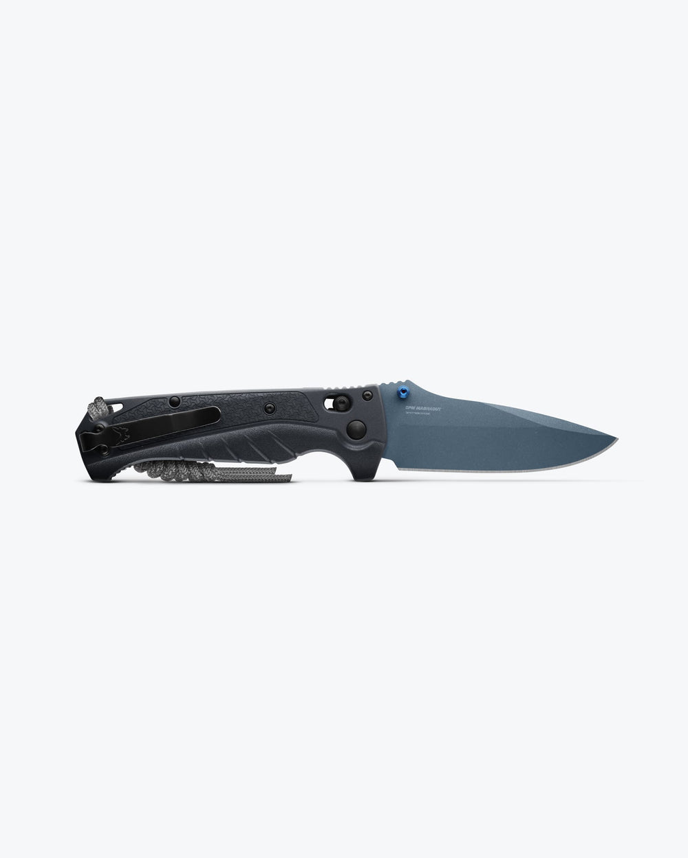 Adira™ Tempest Gray Drop-Point - Back View Opened | Benchmade Knife Co.